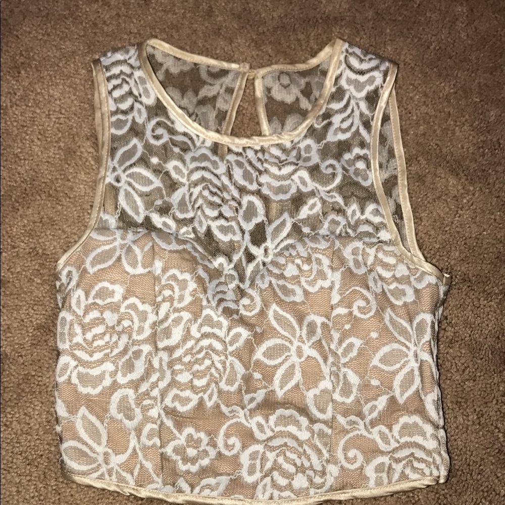 Tan prom dress